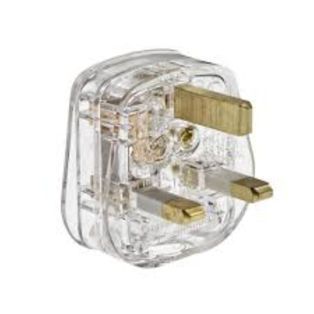 CLEAR 3PIN TOPPLUG 13A